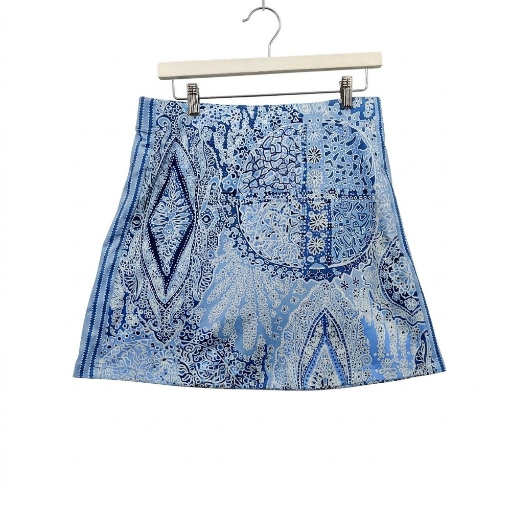 Gretchen Scott Womens Preppy Coastal Golf Tennis Skort Skirt M Paisley Active
